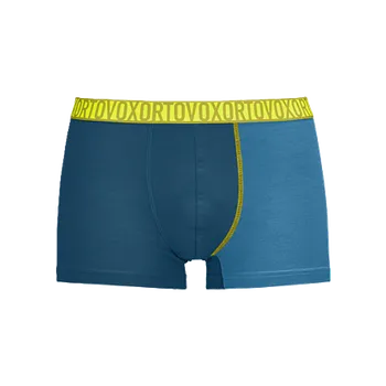 Boxerky Pánské Merino boxerky Ortovox 150 Essential Trunks petrol blue velikost oblečení S