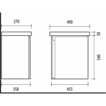 Věšák VĚŠÁK SPINT S PODLOŽKOU WTU-50BT-PM BETON