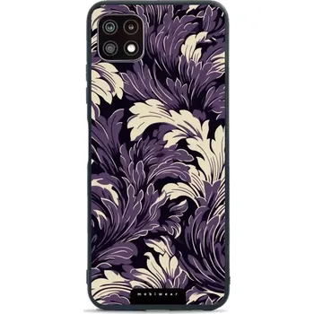 Pouzdro na mobilní telefon Lesklý kryt Mobiwear Glossy - Samsung Galaxy A22 5G - GA46G Fialové rostliny (Prémiové lesklé pouzdro, obal, kryt Mobiwear Glossy na mobil Samsung Galaxy A22 5G - GA46G Fialové rostliny, materiál Plast + TPU silikon - krytí po všech stranách, neošoupateln