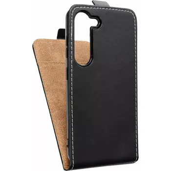 Pouzdro na mobilní telefon Vertikální flipové pouzdro Coolcase Flexi Fresh pro Samsung Galaxy A54 5G Černé (Flipové vertikální vyklápěcí pouzdro na mobilní telefon Samsung Galaxy A54 5G)