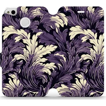 Pouzdro na mobilní telefon Flipové pouzdro Mobiwear - Xiaomi Redmi 4X - VA46S Fialové rostliny (Knížkové flip pouzdro, obal, kryt na mobil Xiaomi Redmi 4X - VA46S Fialové rostliny, materiál Umělá kůže + TPU - ochrana 360°, stojánek, silikonová vanička, magnetické zavírání)