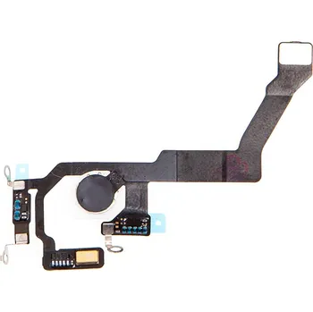 Flex kabel s LED bleskem a mikrofonem pro Apple iPhone 14 Pro Max-fialový - kvalita A+