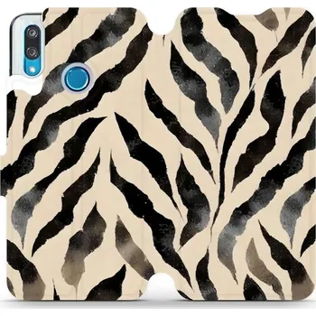 Pouzdro na mobilní telefon Flipové pouzdro Mobiwear - Huawei P Smart 2019 / Honor 10 Lite - VA53S Zebří (Knížkové flip pouzdro, obal, kryt na mobil Huawei P Smart 2019 / Honor 10 Lite - VA53S Zebří, materiál Umělá kůže + TPU - ochrana 360°, stojánek, silikonová vanička, magnetické)