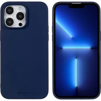 Pouzdro na mobilní telefon Mercury Ochranný kryt na iPhone 15 Pro MAX - Mercury, Soft Feeling Midnight Blue