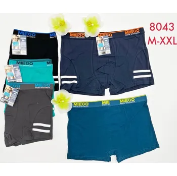 Boxerky Pánské bavlněné boxerky Miego - L8043 (Balení/12 ks)