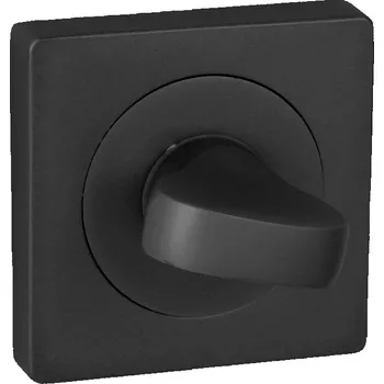 Dveřní kování DOMINO rozeta QUADRO-QR WC - BLACK