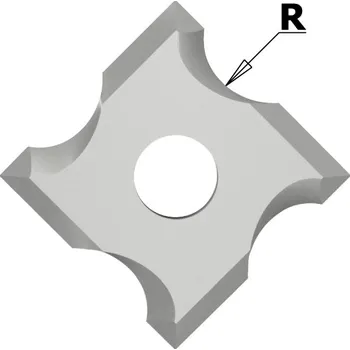 Fréza Igm N034 Žiletka tvrdokovová radiusová - R1,5 mm MDF+