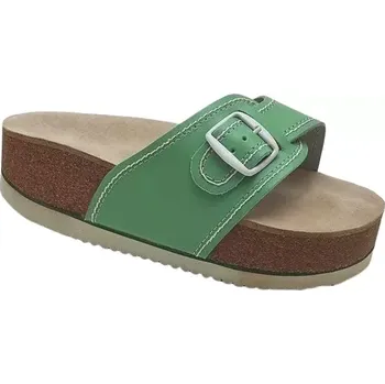 Dámská obuv VANIMAR Korkové pantofle na klínku (korkáče) - sv.zelené,vel. 36 - 42 vel. 37 - délka vnitřní stélky 24,4 cm