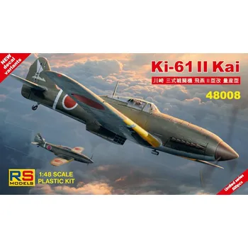 Plastikový model 1/48 Ki-61 II Kai (3x camo)