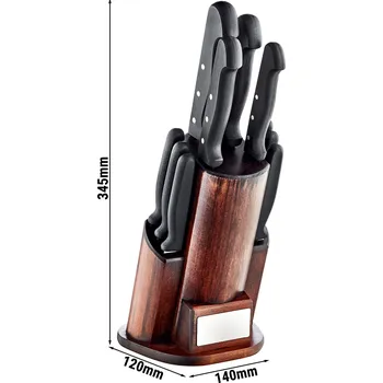 Kuchyňský nůž G.Gastro Blok na nože s noži 11 kusů