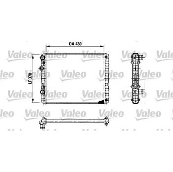 Chladič motoru Chladič, chlazení motoru VALEO 730956