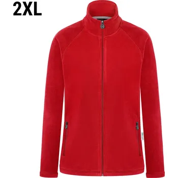 G.Gastro KARLOWSKY | Dámská fleecová bunda Warm-Up - červená - velikost: 2XL