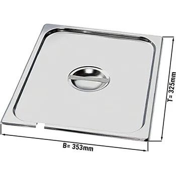 Dóza na potraviny G.Gastro GN Víko 2/3 s prohlubní na lžíci