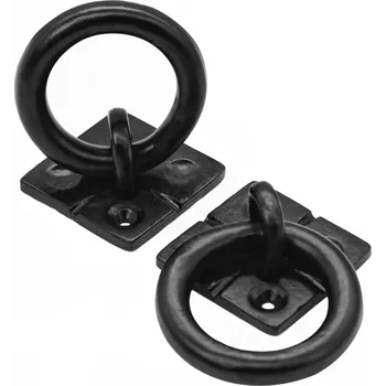 Karnevalový kostým Mystic Colonial Hardware Kované kroužkové úchytky, kosočtverec, sada 2 ks