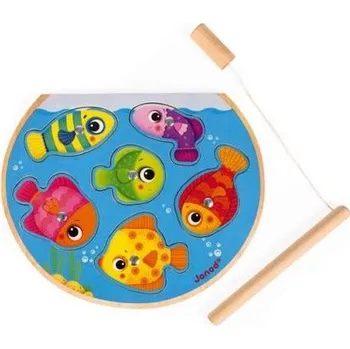 Dřevěná hračka Rybolov - puzzle a rybaření