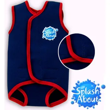 Neoprenový oblek Splash About Baby neoprén-kombi - modročervená Vel. S (0 - 6 měs)