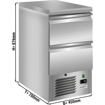 Lednice G.Gastro Commercial Refrigerated Worktable ECO - 450x700 - 2 drawers