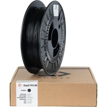 Filament Filament 3DPower TPU 90 Černá [1,75mm, 0.5kg]