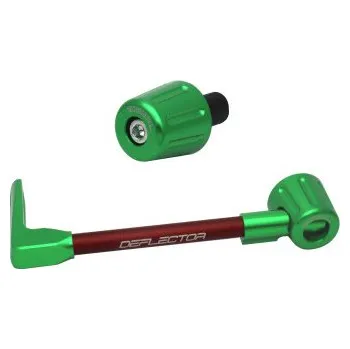 Lever guard ACCOSSATO with red hose and joint left, aluminium DE005-019-TD-12