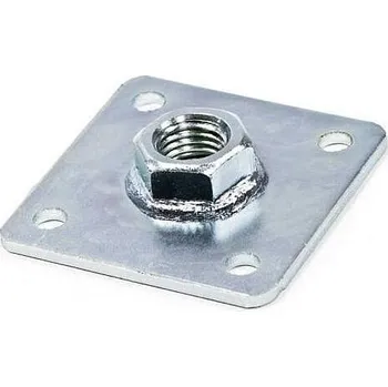 Tesařské kování Deska s přivařenou maticí 120x120 M30 KT00039