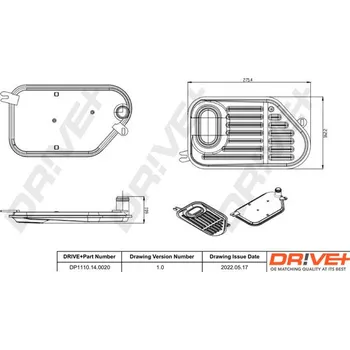 Hydraulický filtr Hydraulický filtr, automatická převodovka Dr!ve+ DP1110.14.0020