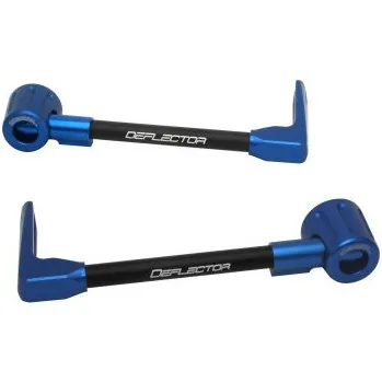 Lever guard ACCOSSATO with black hose and joint right + left , aluminium DE003-012-TD-12