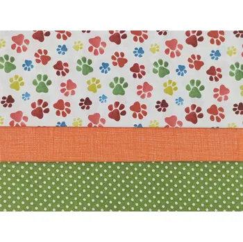 Balíček látek Tlapky barevné