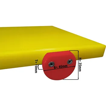 Kuchyňské prkénko G.Gastro Zarážka na krájecí prkénko - červená