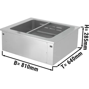 Lednice G.Gastro Vestavěná Bainmarie - 0,8 m - řada A