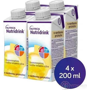 Speciální výživa Nutridrink s vanilkovou příchutí (krabička) 4x200 ml
