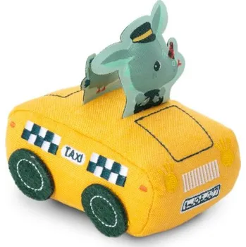 Dřevěná hračka Lilliputiens - Pull-back autíčko s dráčkem Joem