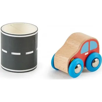 Dřevěná hračka Nalep a jeď – auto