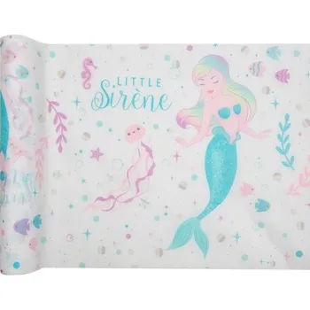 Santex Mermaid party - Šerpa stolová 30 cm x 5 m