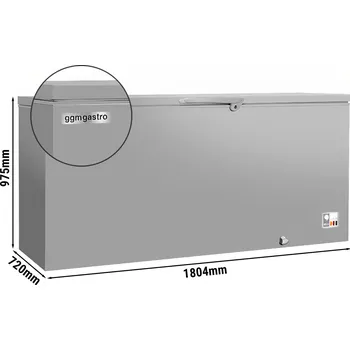 Mraznička G.Gastro Commercial Chest Freezer – 534 Litre - Stainless Steel Lockable Lid