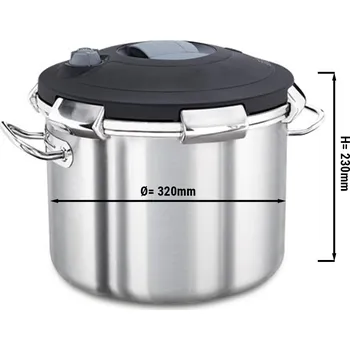 Hrnec G.Gastro Tlakový hrnec - Ø 320 mm - výška: 230 mm - vč. poklice