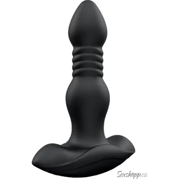 Anální kolík Přirážecí a vibrační anální kolík s dálkovým ovladačem Dorcel Deep Stormer