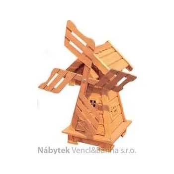 Zahradní dekorace dřevěná dekorace, zahradní dekorační větrný mlýn drewfilip 69
