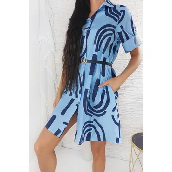 Dámské šaty New collection Dámské modré šaty MA-24080BL Velikost: XS-L