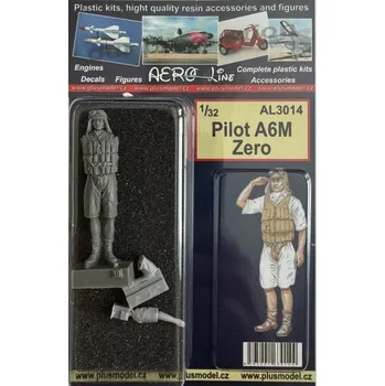 Plastikový model Plusmodel 1/32 Pilot A6M Zero (1 fig.)