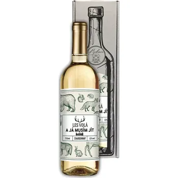 Víno Dárkové víno pro myslivce - Les volá -Chardonnay 0,75