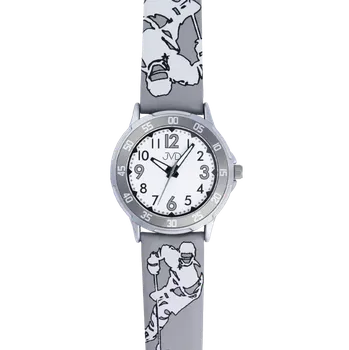 Hodinky JVD Dětské chlapecké šedé hokejové hodinky JVD J7221.3