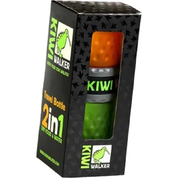 Miska pro psa KIWI WALKER Cestovní láhev 2in1 oranžová/zelená 500/750 ml