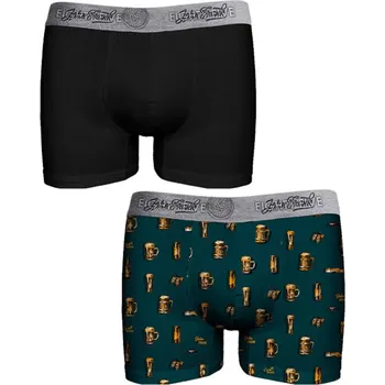 Boxerky Pánské boxerky John Frank JF2BEF26 2Pack Dle obrázku M