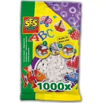 Set školních potřeb Koraliki do prasowanek - białe