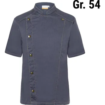 Gastro oděv G.Gastro KARLOWSKY | Rondon s krátkým rukávem v džínovém stylu - vintage černý - velikost: 54