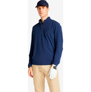 INESIS Pánská golfová vodoodpudivá větrovka se zipem u krku RW500 XL MODRÁ