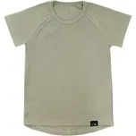 Žebrované tričko s krátkým rukávem Tomi Taupe; Barva: šedá; Velikost: 98