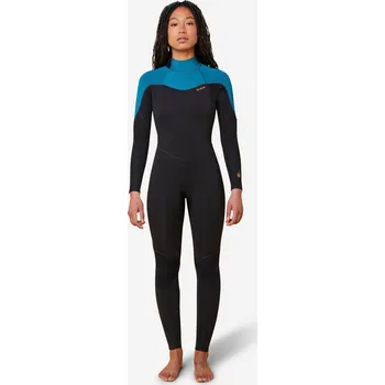 Neoprenový oblek DECATHLON Dámský surfařský neopren 500 4/3 mm Backzip XL MODRÁ|ČERNÁ