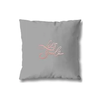 Povlak na polštářek POVLAK NA POLŠTÁŘ METALLIC 40X40 CM LETS SMILE