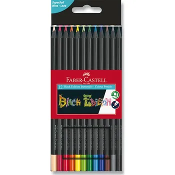 Výtvarná sada Pastelky Faber-Castell Black Edition - 12 barev